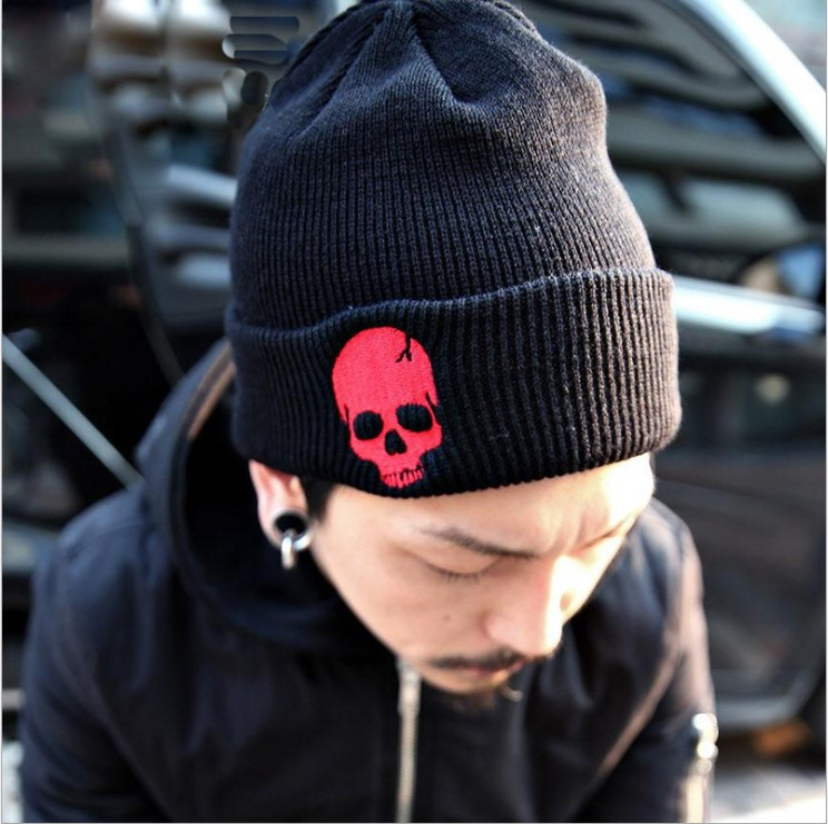 Шапка Jsstore Skull Красный Череп Черная