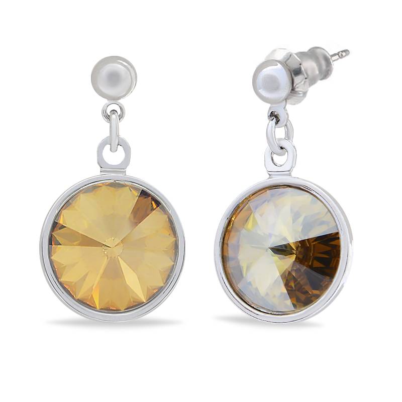 Сережки KOBI Rivoli Kolo 12 мм зі Swarovski (7740-1076-05-32)