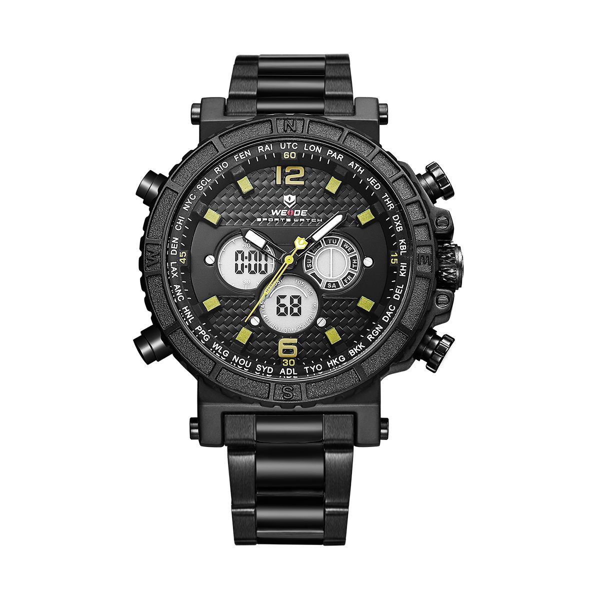 Часы Weide Yellow WH6305B-3C SS (WH6305B-3C)