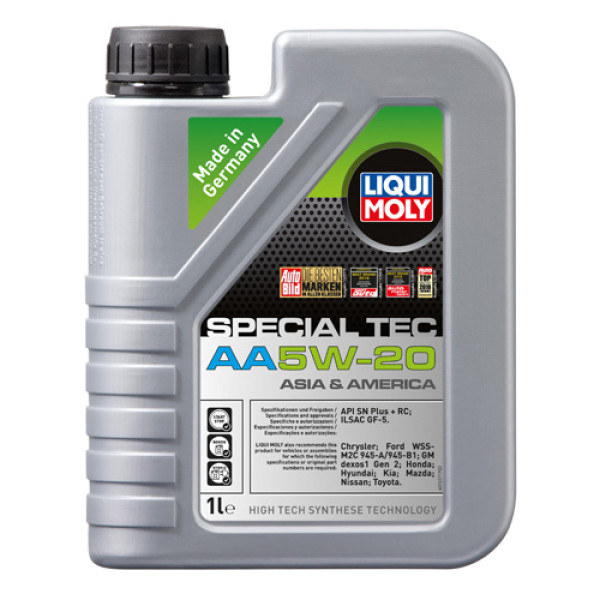 Синтетическое моторное масло Liqui Moly Special Tec AA 5W-20 1 л