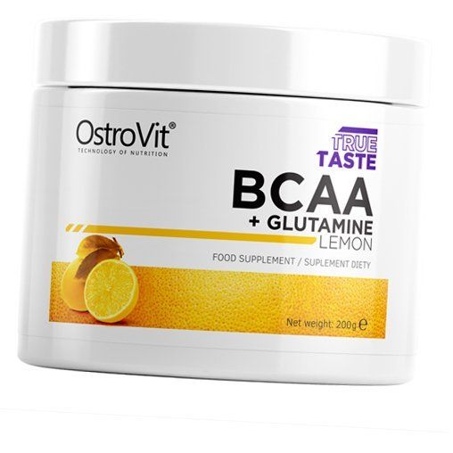 Аминокислоты ВСАА и Глютамином BCAA + glutamine Ostrovit 200г Лимон (28250001)