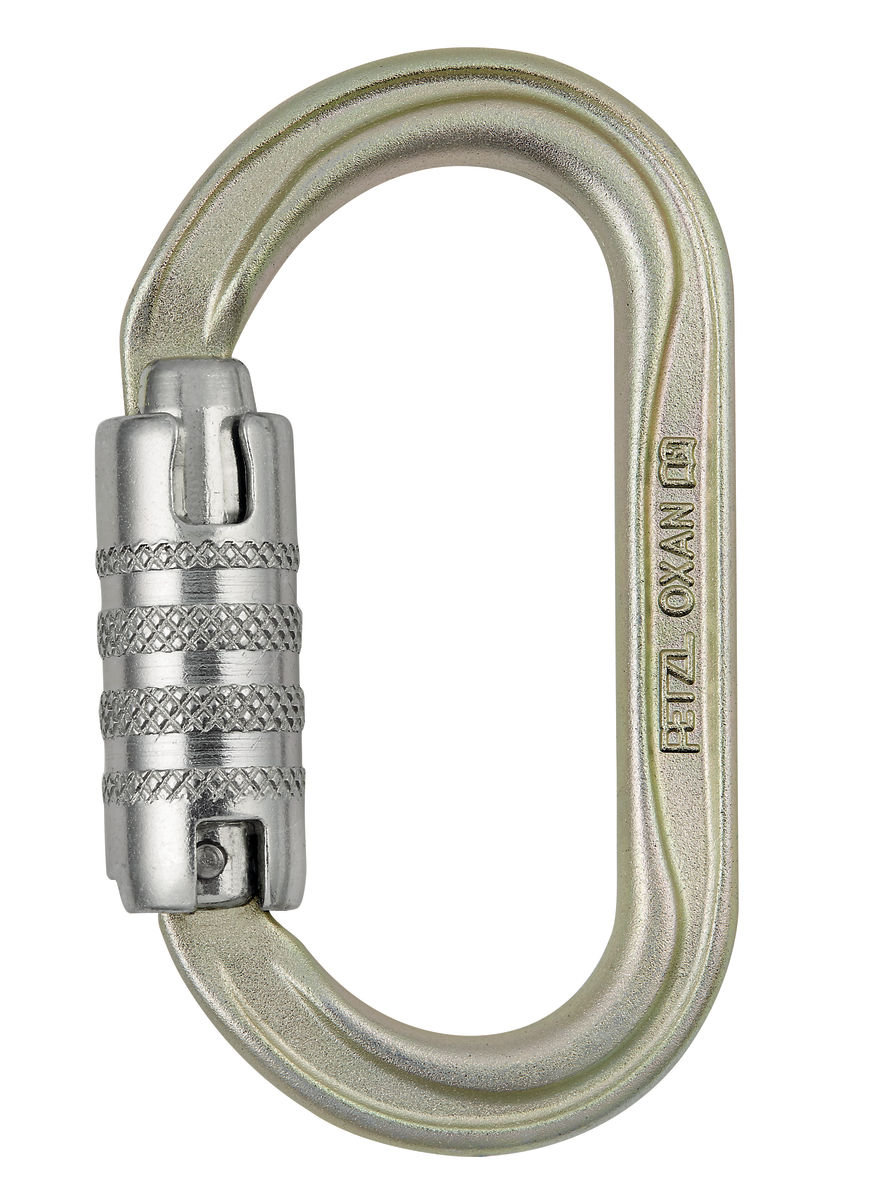 Карабин Petzl Oxan triact-lock steel Grey (1052-M72A TLA)