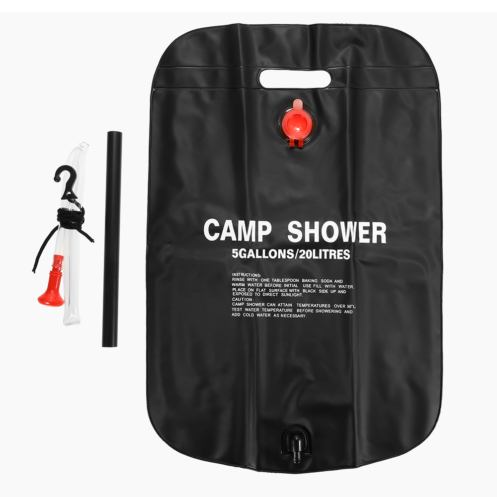 Переносний похідний душ Camp Shower для кемпінгу та дачі 20 л Чорний (R0623)