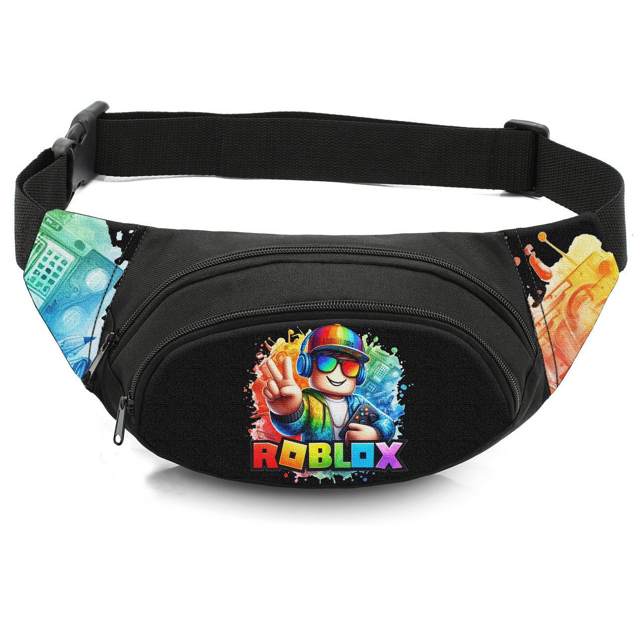 Дитяча бананка Roblox, чорна, 32×8×13 см