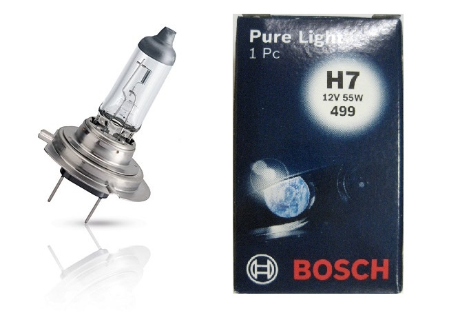 Автолампа BOSCH Pure Light H7 55W 12V PX26d (1987302071)