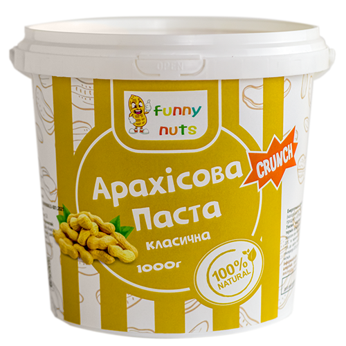 Арахисовая паста Funny Nuts Классическая 1000 г (1320094017)