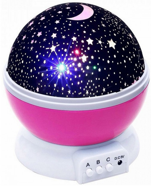 Проектор звездное небо ночник шар Star Master Dream 4767 Pink
