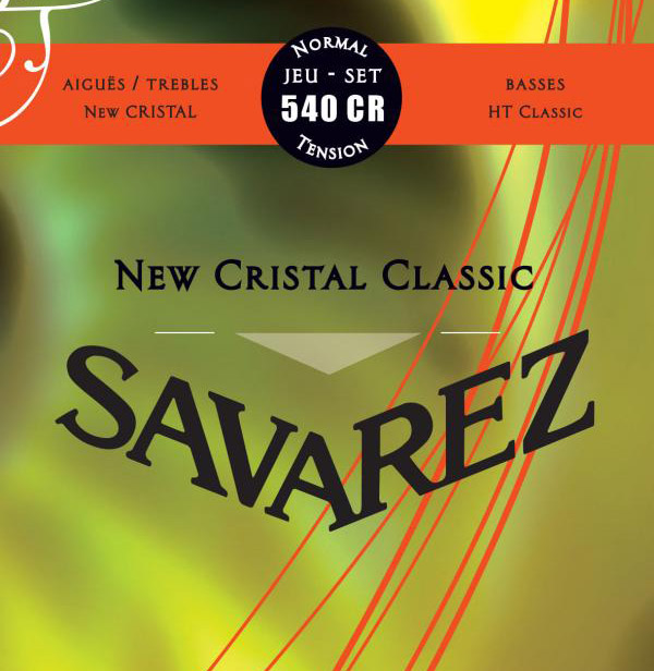 Струны для классической гитары Savarez 540CR New Cristal Classical Guitar Strings Normal Tension