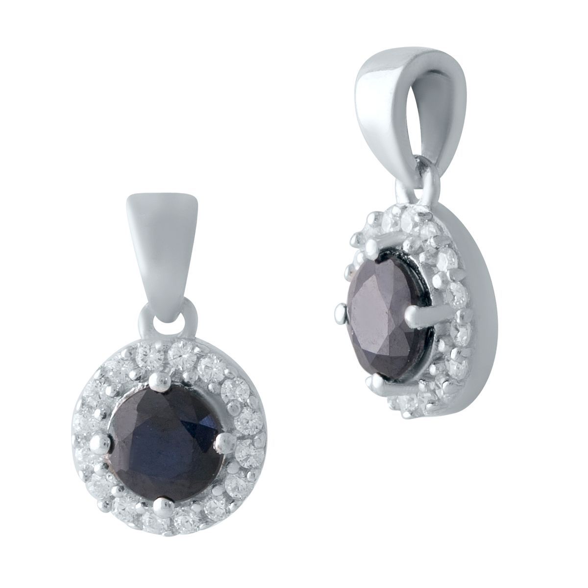 Серебряная подвеска SilverBreeze с сапфиром 0.905ct (2021841)