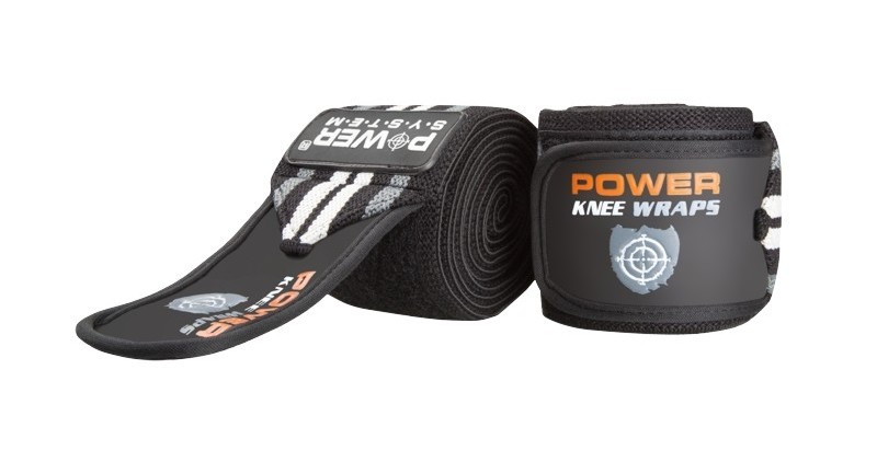 Бінти на коліна Power System Knee Wraps PS-3700 Black-Grey