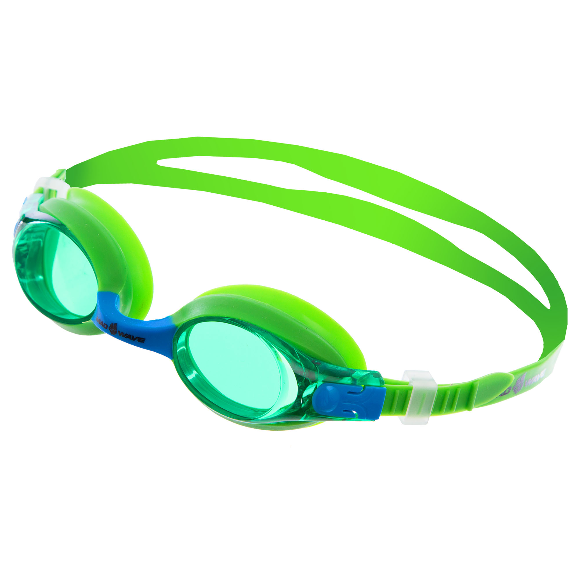Очки для плавания детские MadWave M041602 Зеленый