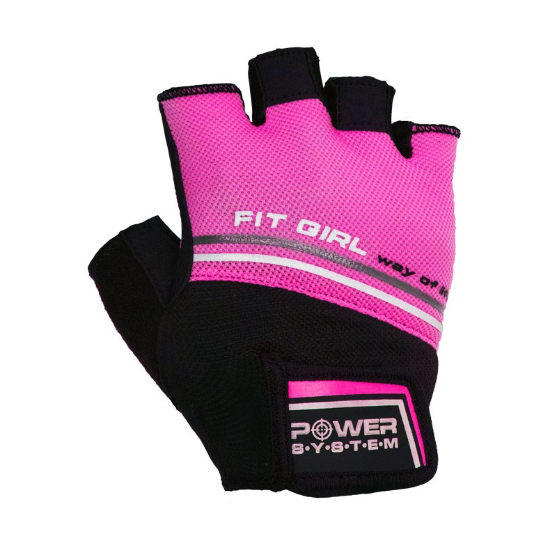 Рукавички для фітнесу та важкої атлетики Power System Fit Girl Evo PS-2920 XS Pink