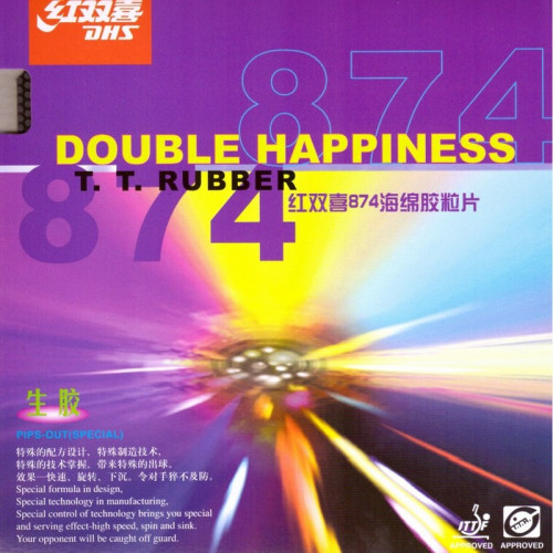Накладка DHS 874 - Soft 2.0 мм Красный