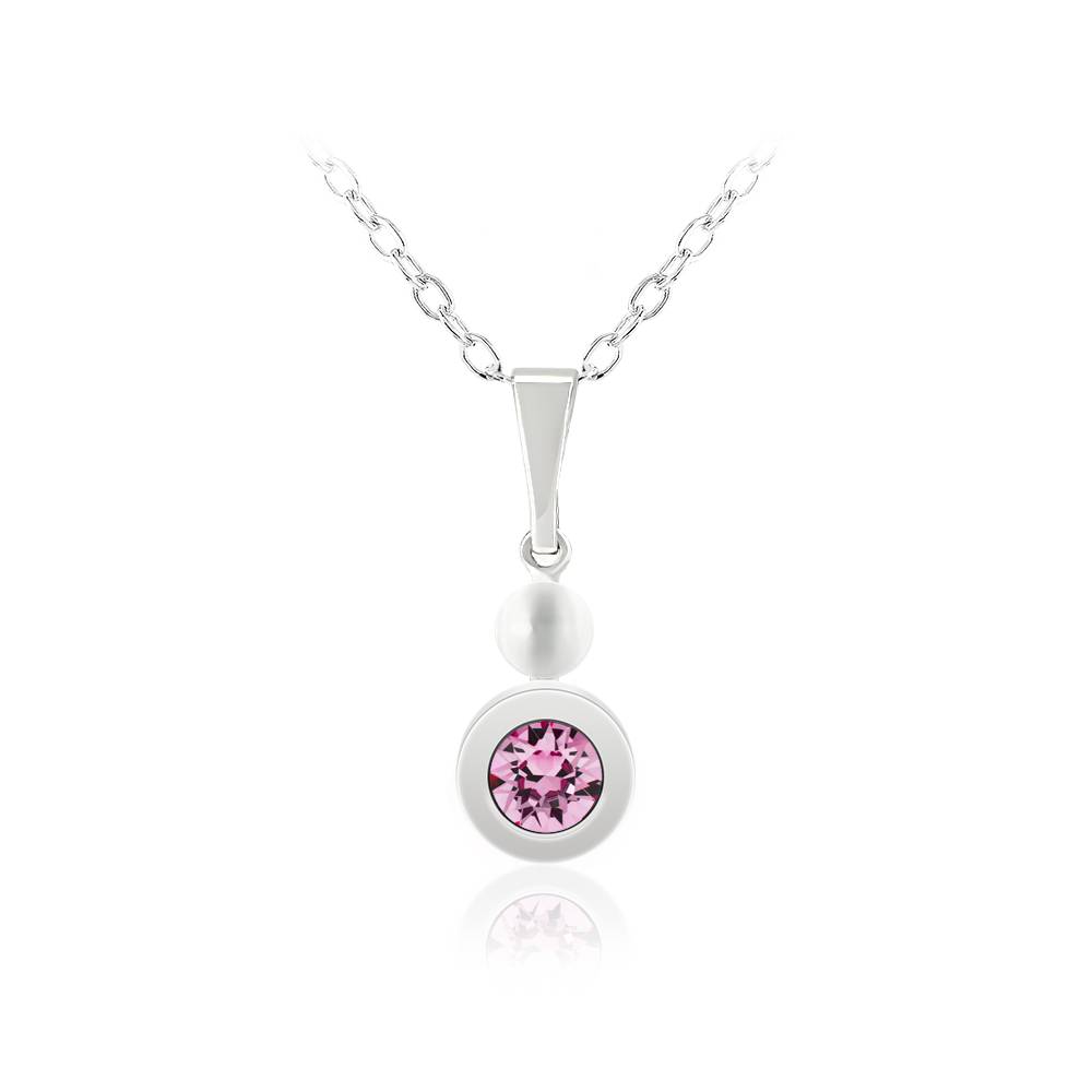 Кулон KOBI Tora з круглим каменем Swarovski 4 мм (7430-2677-14-32)