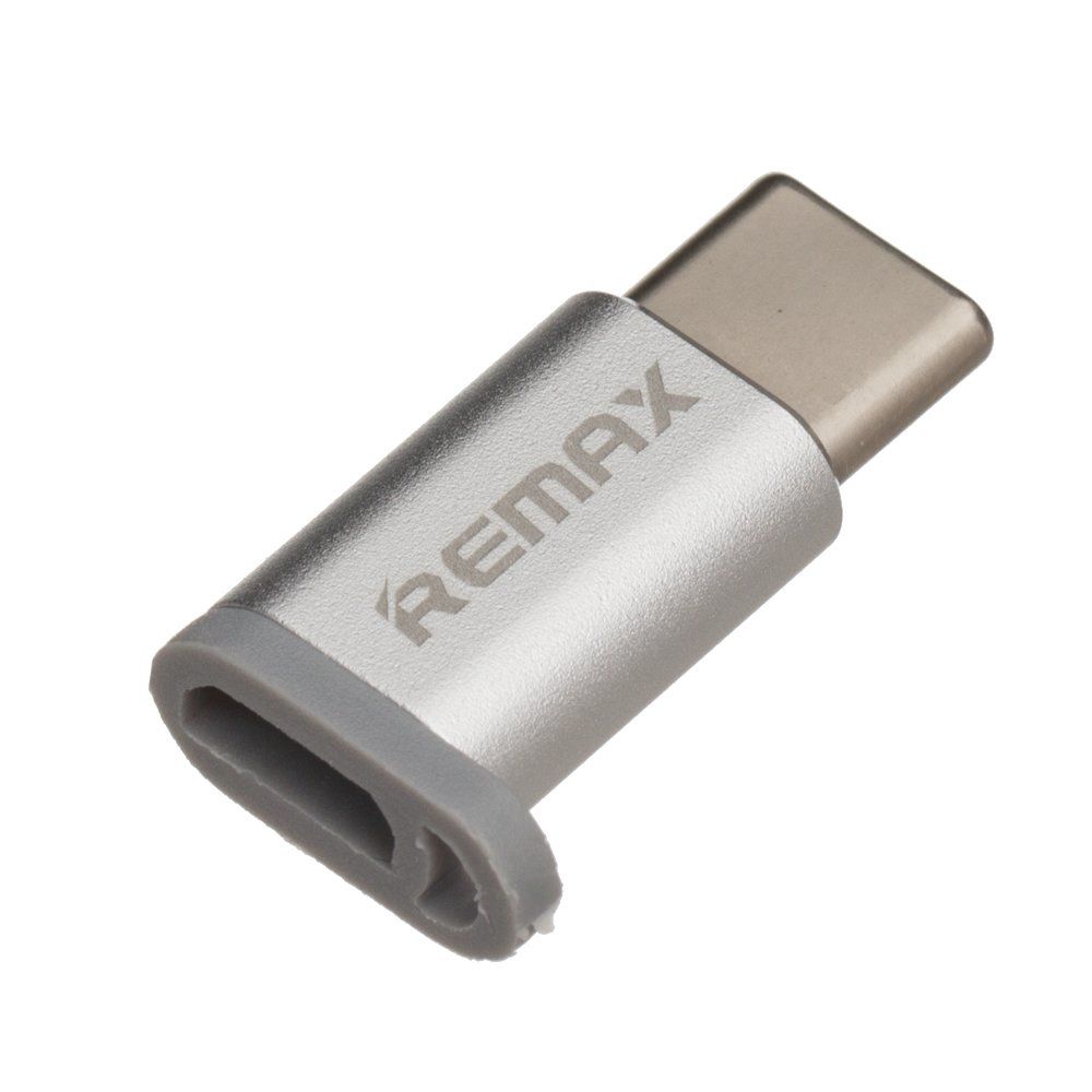 Переходник Type-C to Micro-USB Remax Silver RA-USB1