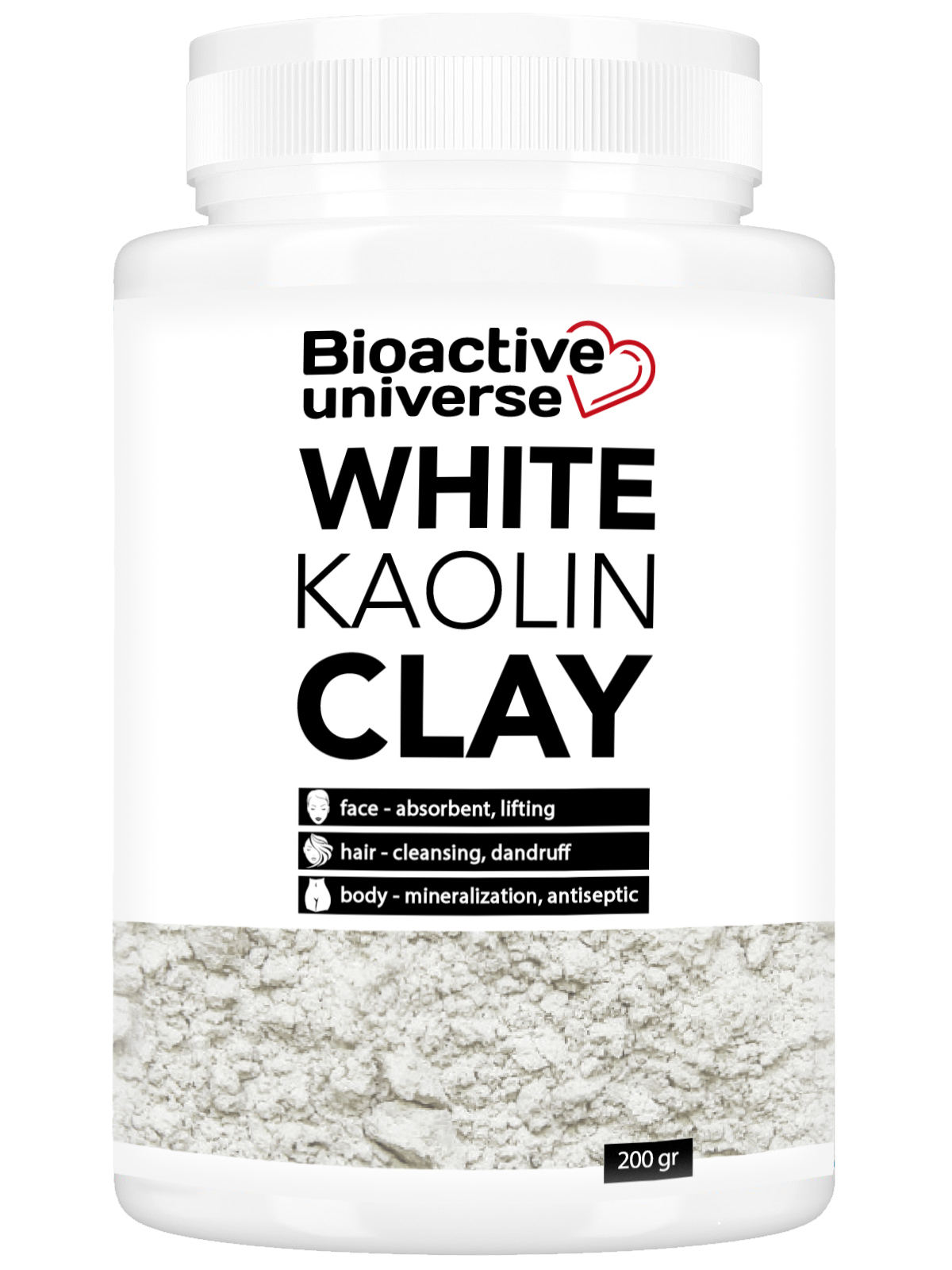 Глина біла Bioactive universe каолін 200 г