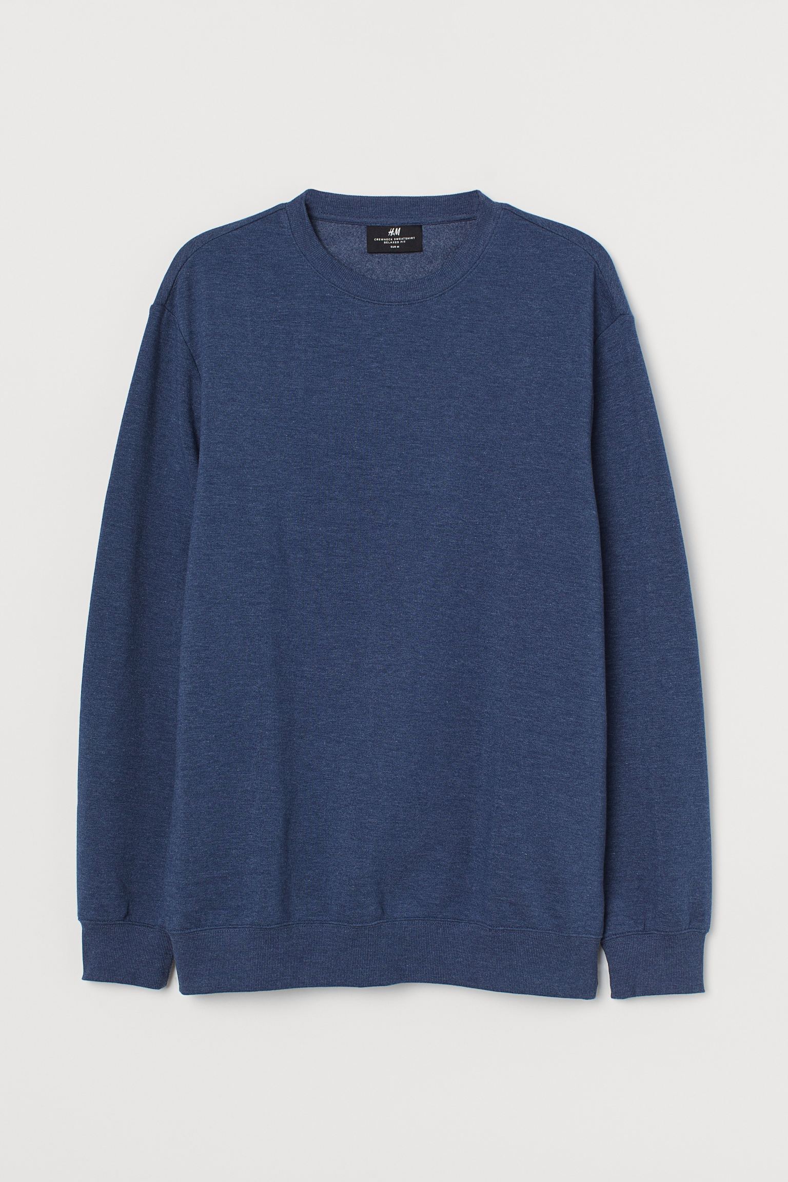 Свитшот мужской H&M 6858131 XS Синий (2030000169634)