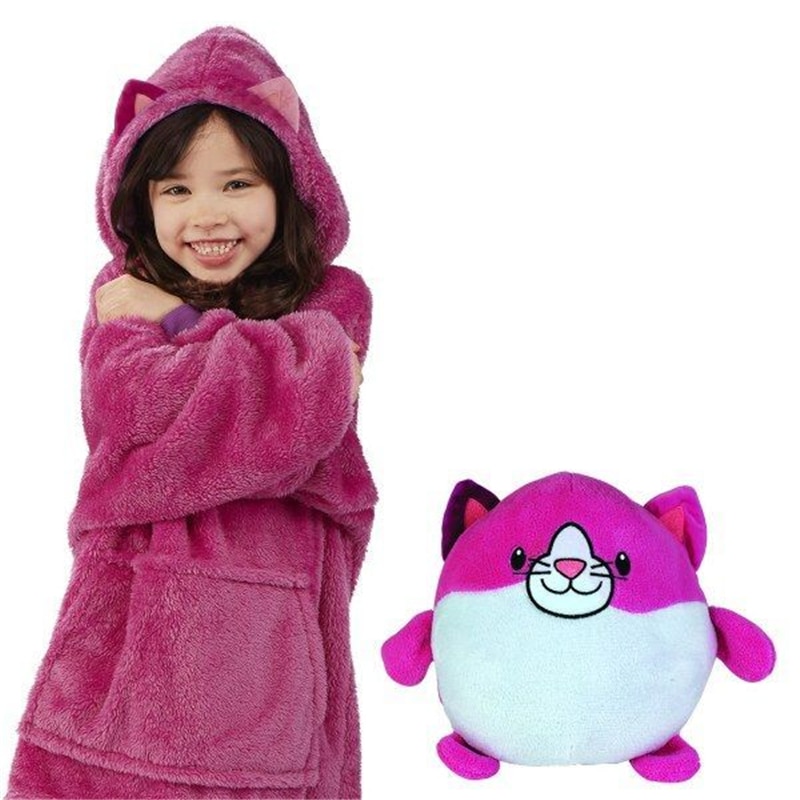 Толстовка з капюшоном худої Huggle Pets трансформер в іграшку Рожевий (M_TL_HP_008-03)