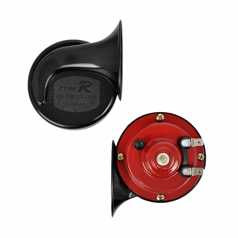 Сигнал-улитка автомобильный TypeR Snail Horn K-881 звуковой громкий Black + Red