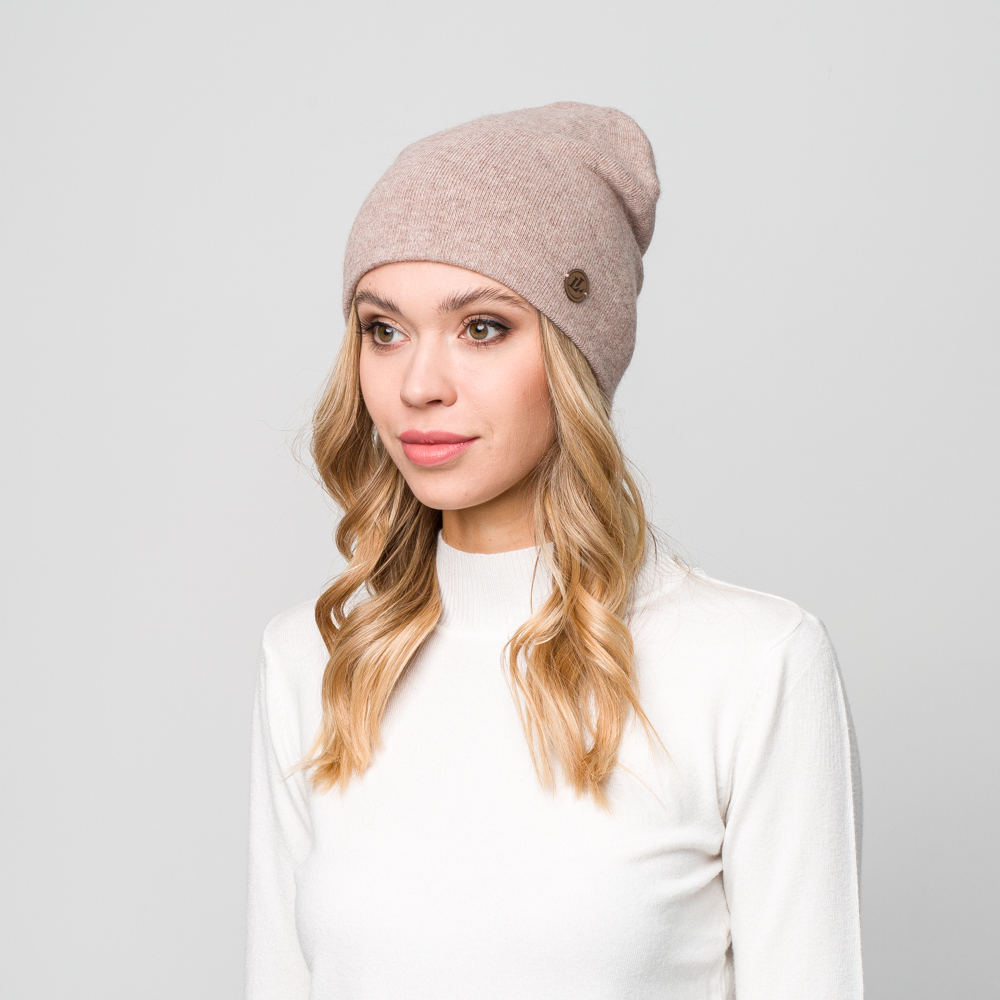 Шапка LuckyLOOK колпак 663-115 One size Бежевый