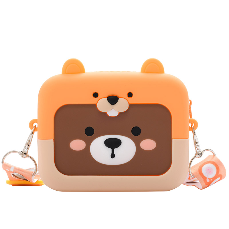 Силиконовая сумочка Orange Bear Q Uncle Коричнево-Оранжевый 12X4X10 cm  (QMBO)