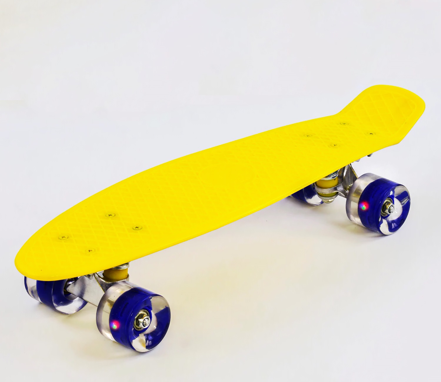 Скейт Пенни борд со светящимися PU колёсами Best Board 70 кг Yellow (74180)