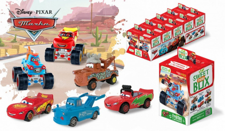 Sweet Box Disney Тачки 2  Фруктові пастилки з іграшкою в коробочці
