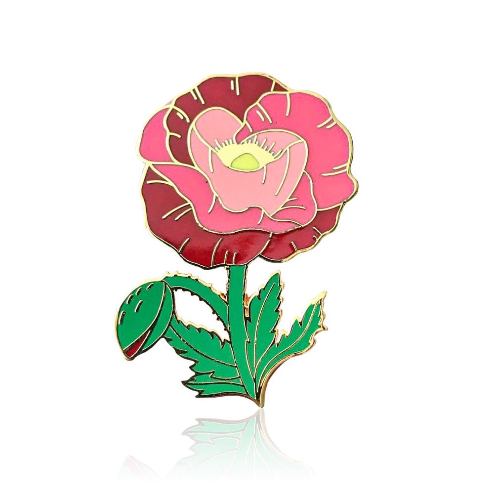 Значок BROCHE Мак красный BRGV112789