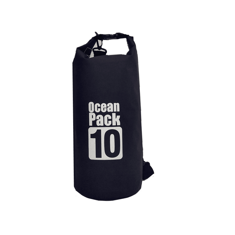 Водонепроницаемая сумка рюкзак гермомешок с шлейкой на плечо Ocean Pack 10 л Black (5535821510)