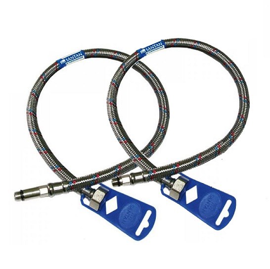 Шланг для воды Santan Flex-water M10х1/2'' 80 см (комплект 5 длин. штуцер, 5 корот.штуцер)