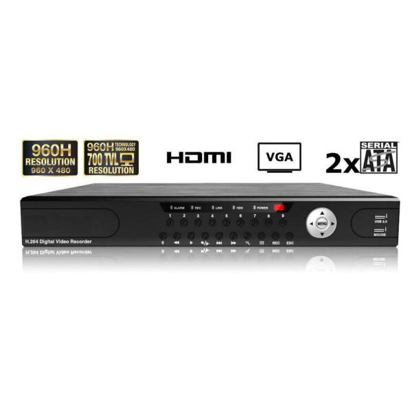 Видеорегистратор DVR на 16 камер Longse LS-9616U Черный (100438)