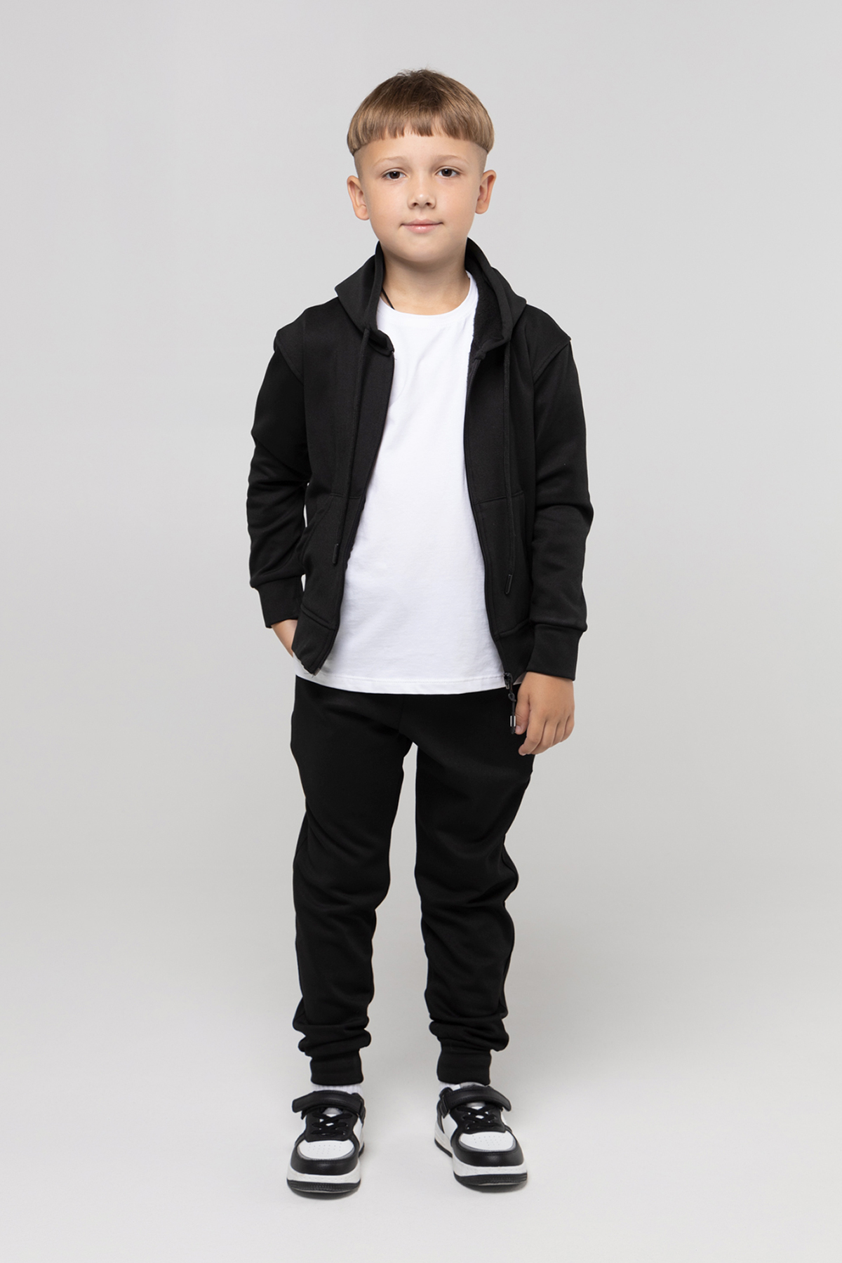 Спортивний костюм для хлопчика ADK 2833 кофта + штани 104 см Чорний (2000989916338)