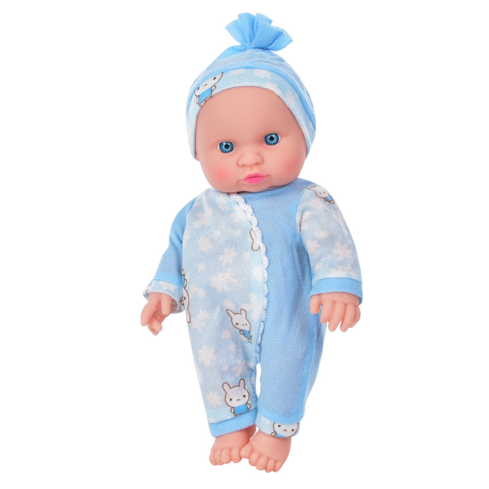 Детский игровой Пупс с бутылочкой Limo Toy 396K 30 см Синий