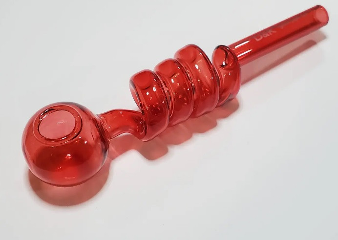 Трубка курительная стеклянная Changfeng D&K Спираль DK-8569A Red (16512)