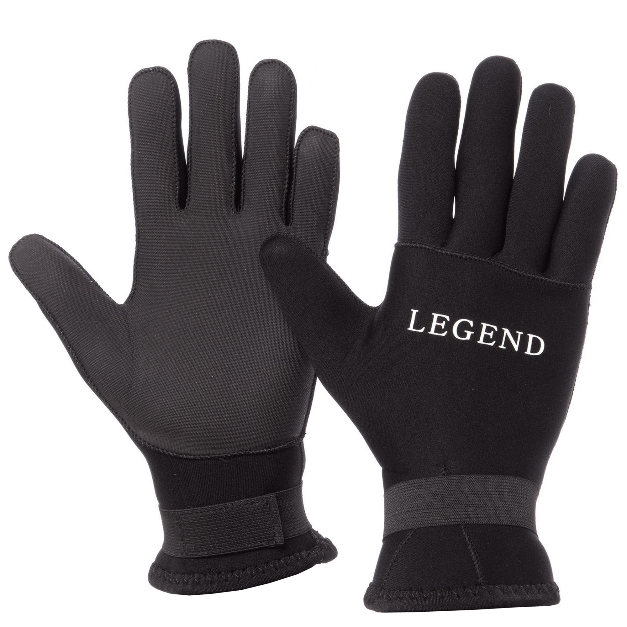 Перчатки для дайвинга LEGEND PL-6110 M Черный-Серый