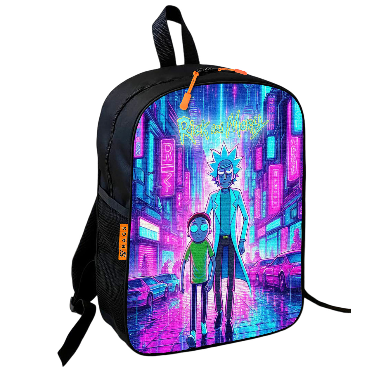 Дитячий шкільний рюкзак Rick and Morty 36х27х13 см, багатоколірний