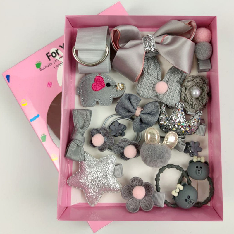Аксесуари для волосся Mat4Baby Magic Princess 17 штук, срібло
