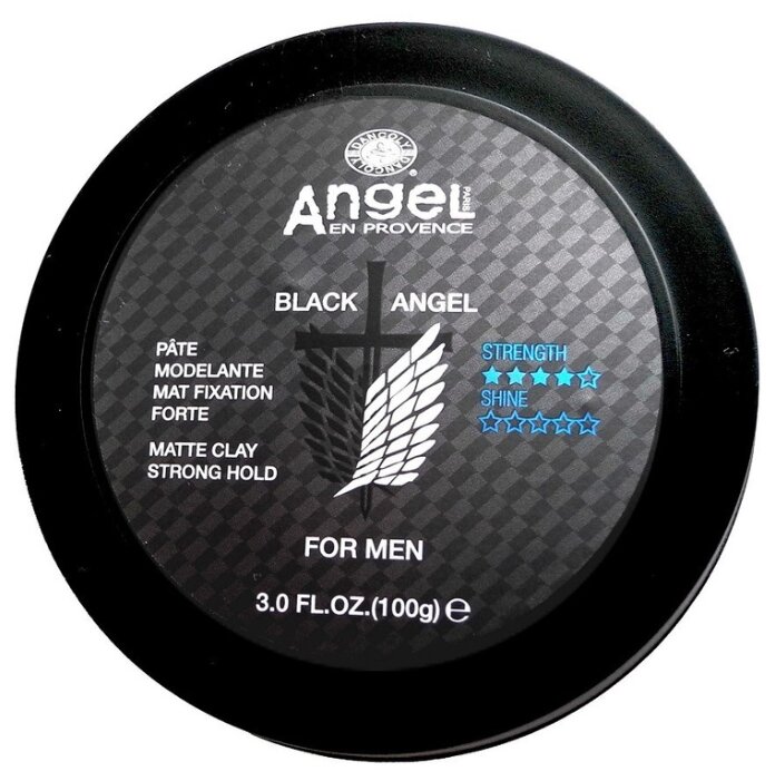 Глина матова сильної фіксації для чоловіків Angel Professional 100 г