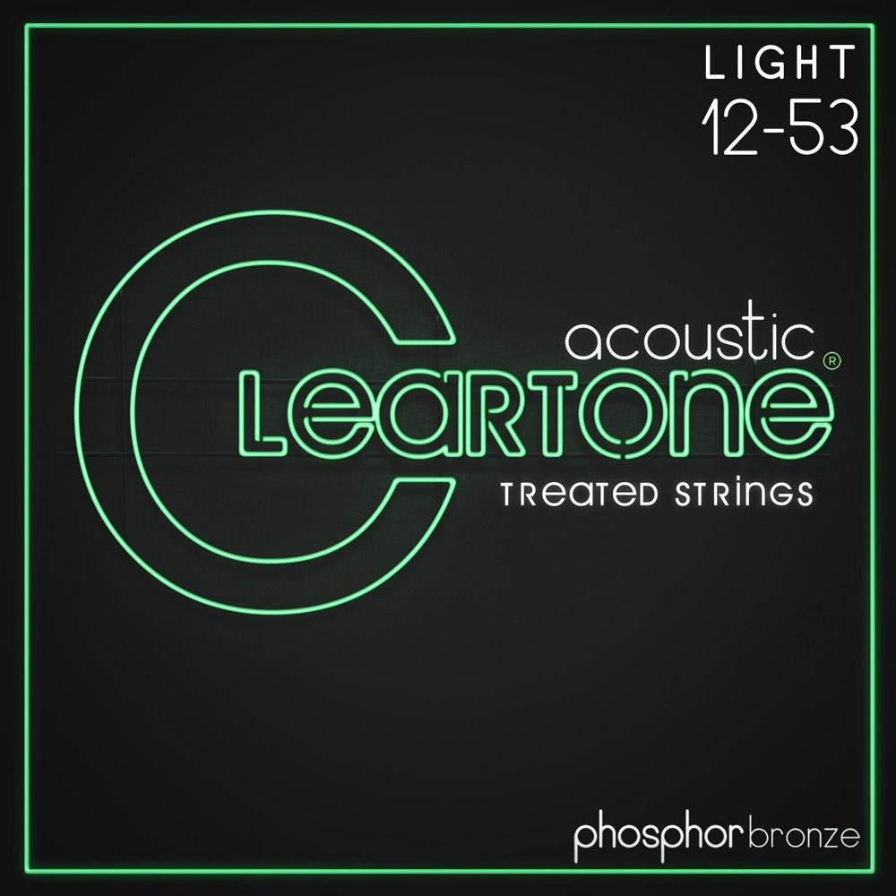 Струни для акустичної гітари 6 шт Cleartone 7412 Acoustic Phosphor Bronze Light 12/53