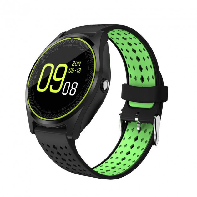 Смарт-годинник Smart Watch V9 Чорний із зеленим (14-SW-V9-01)