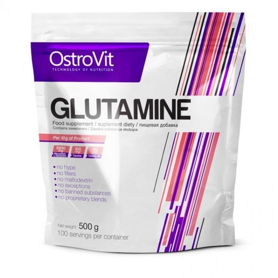 Глютамин для спорта OstroVit Glutamine 500 g /100 servings/ Orange