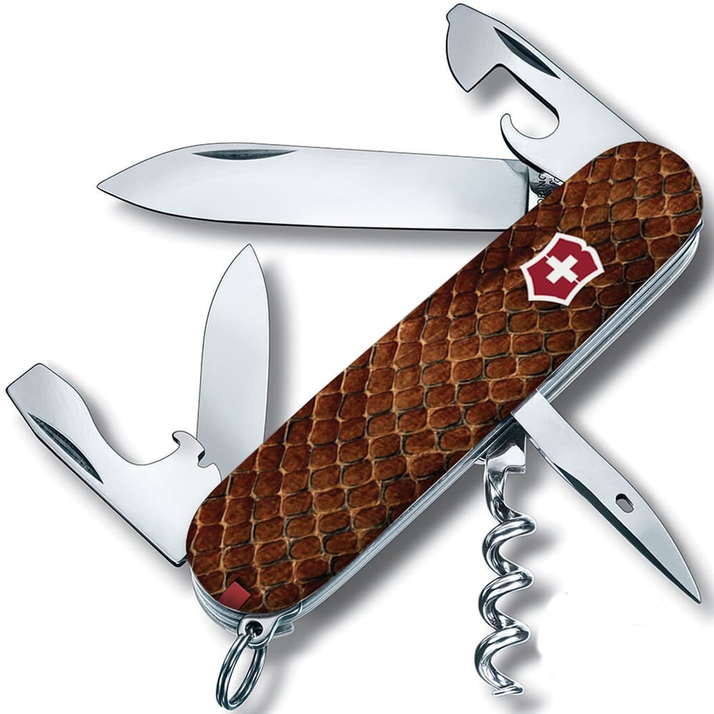 Складной нож Victorinox Spartan Design Кожа кобры 9.1 см Коричневый (1.3603_R2210pk)