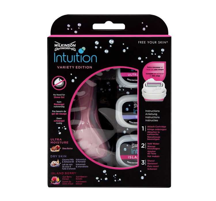 Жіночий набір для гоління Wilkinson Intuition Variety Edition (верстат + 3 касети) (01615)