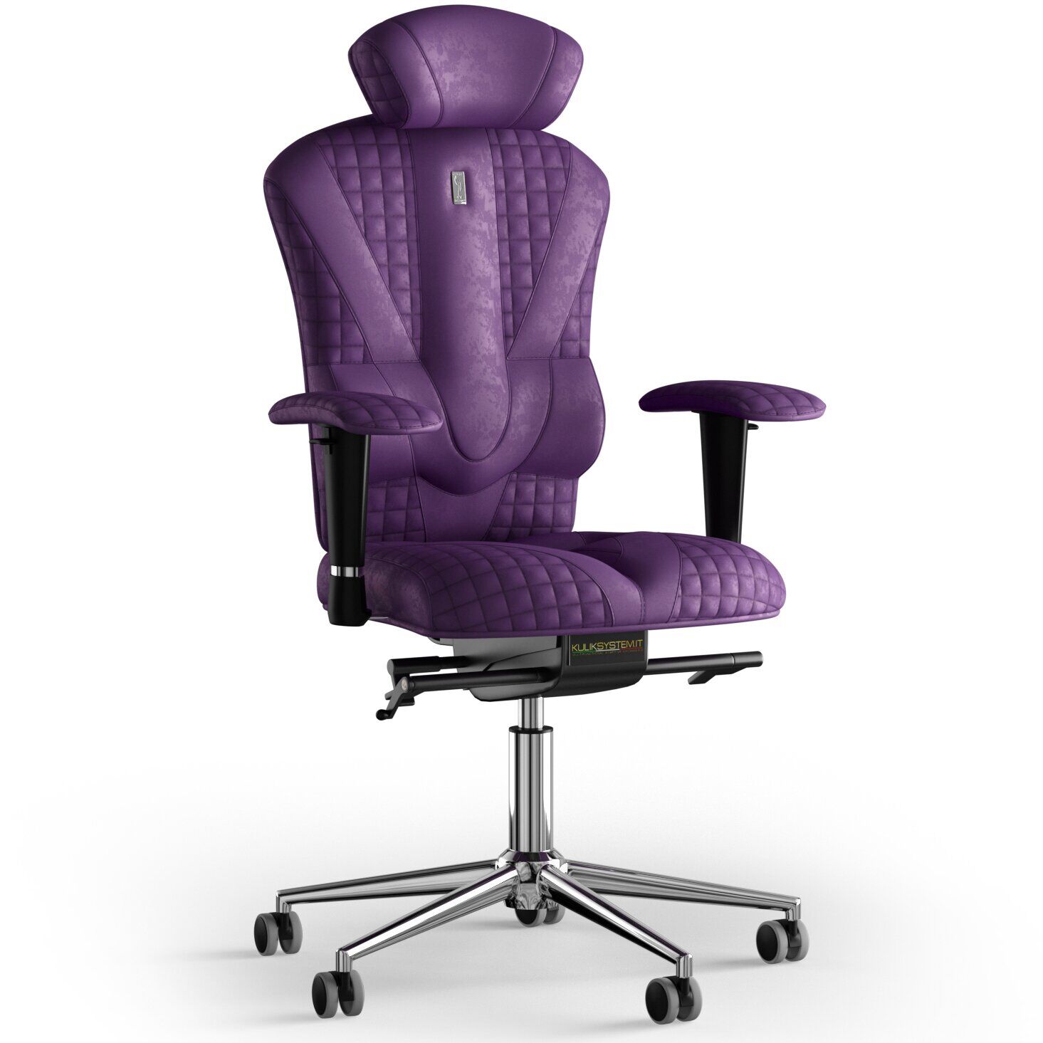 Кресло KULIK SYSTEM VICTORY Антара с подголовником со строчкой Фиолетовый (8-901-WS-MC-0306)