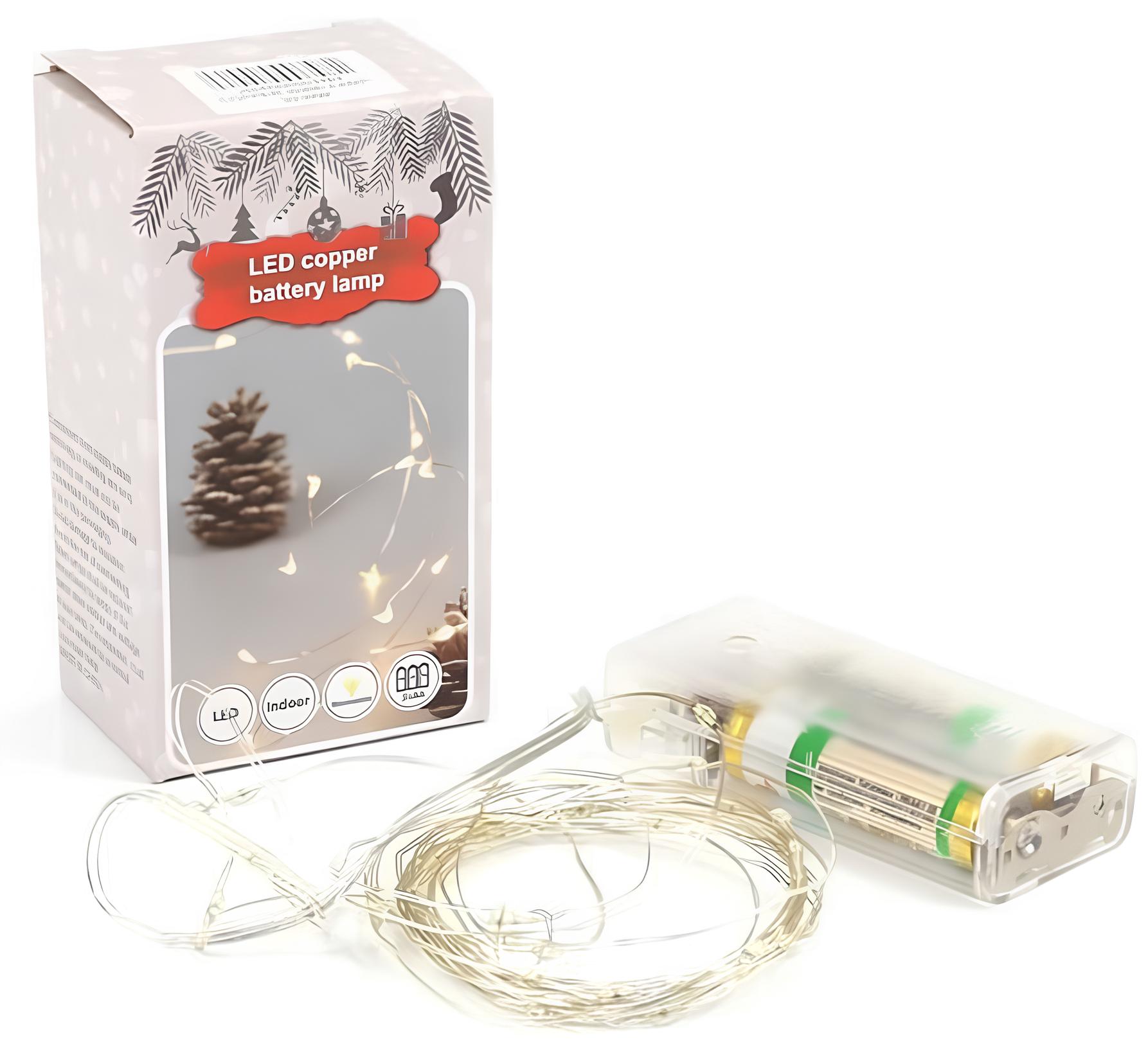 Світлодіодна гірлянда нить 30 LED, 10 м, біла, 3 шт
