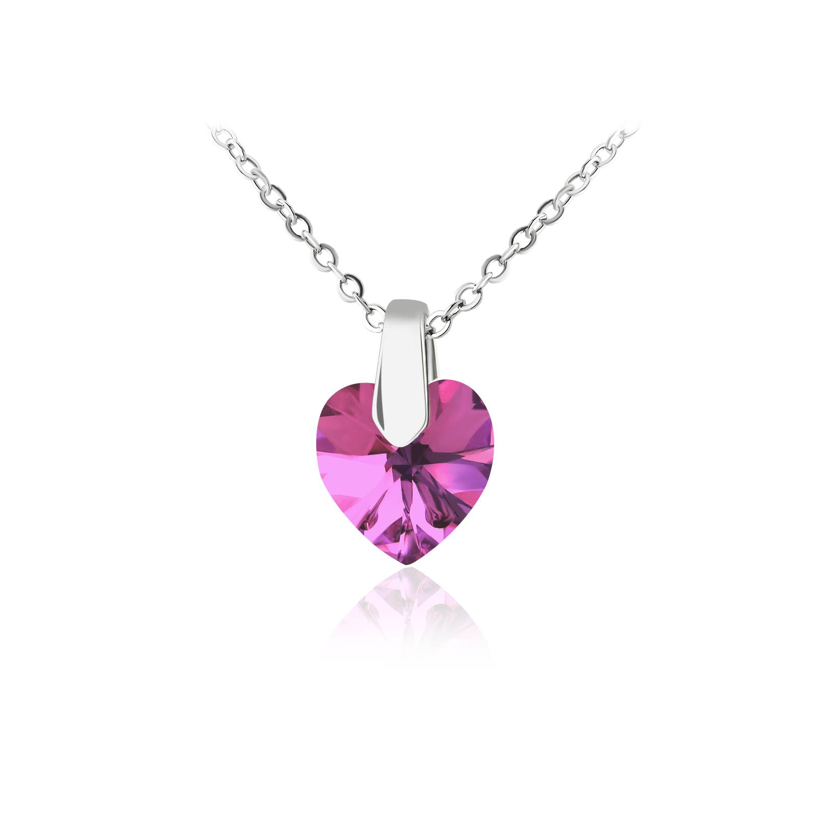 Кулон KOBI Heart Small зі Swarovski 9x10 мм (7430-2259-206-32)