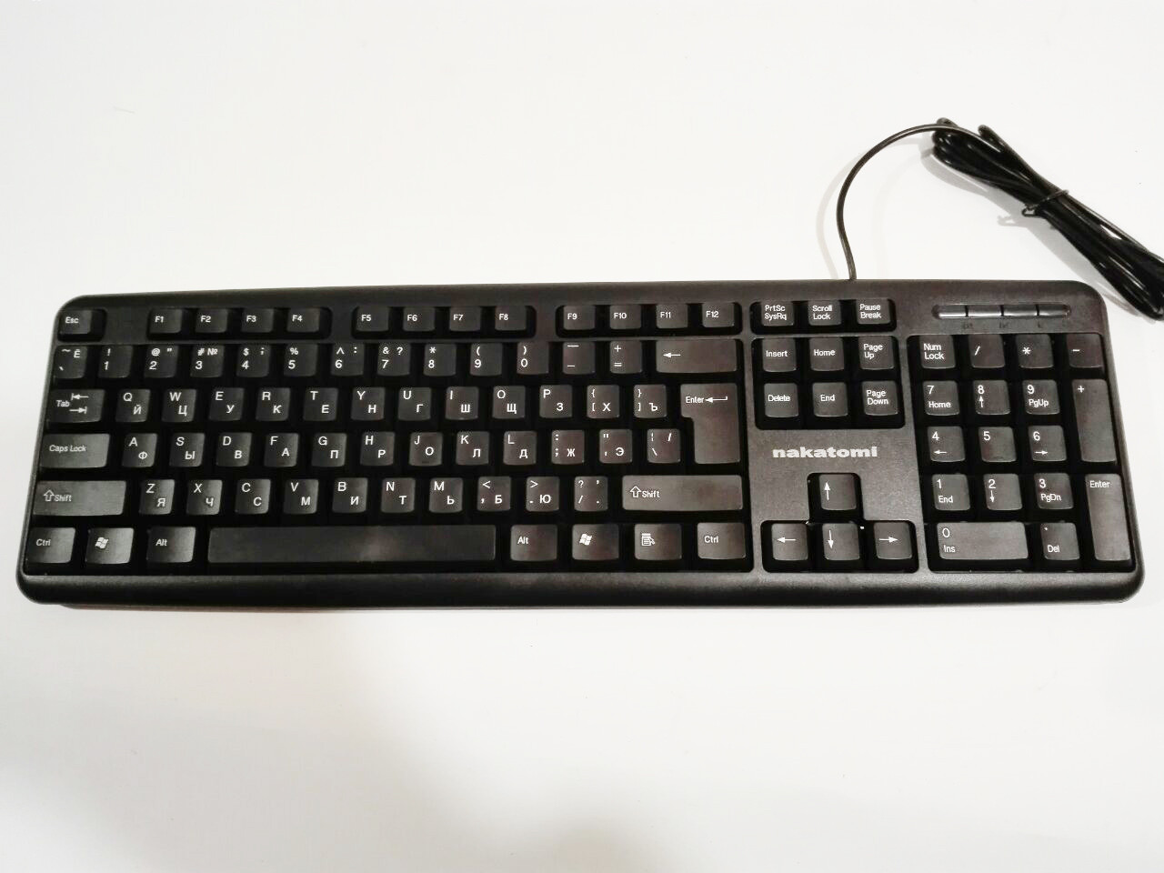 Клавиатура проводная Nakatomi USB 300 Black (np2_0765)