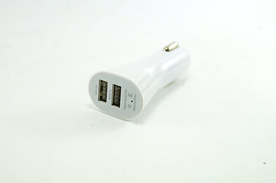 Автомобільний зарядний пристрій на 2 USB White (hub_np2_0449)