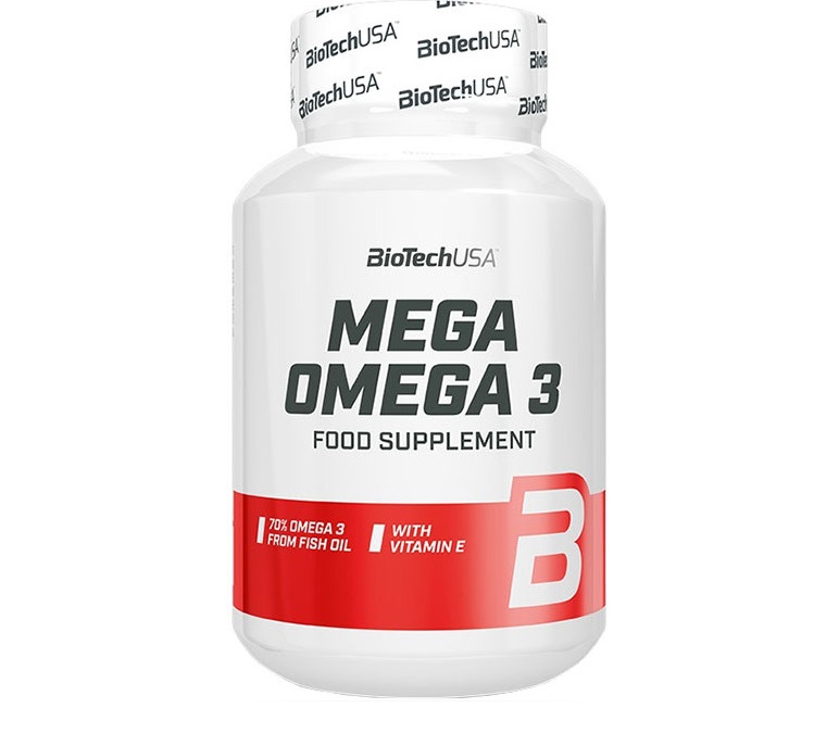 Омега для спорта BioTechUSA Mega Omega 3 90 Softgel Capsules