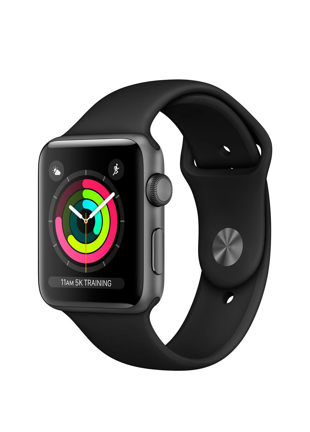 Ремешок Sport Band для Apple Watch 38/40mm силиконовый ARM Series 5 4 3 2 1 Black